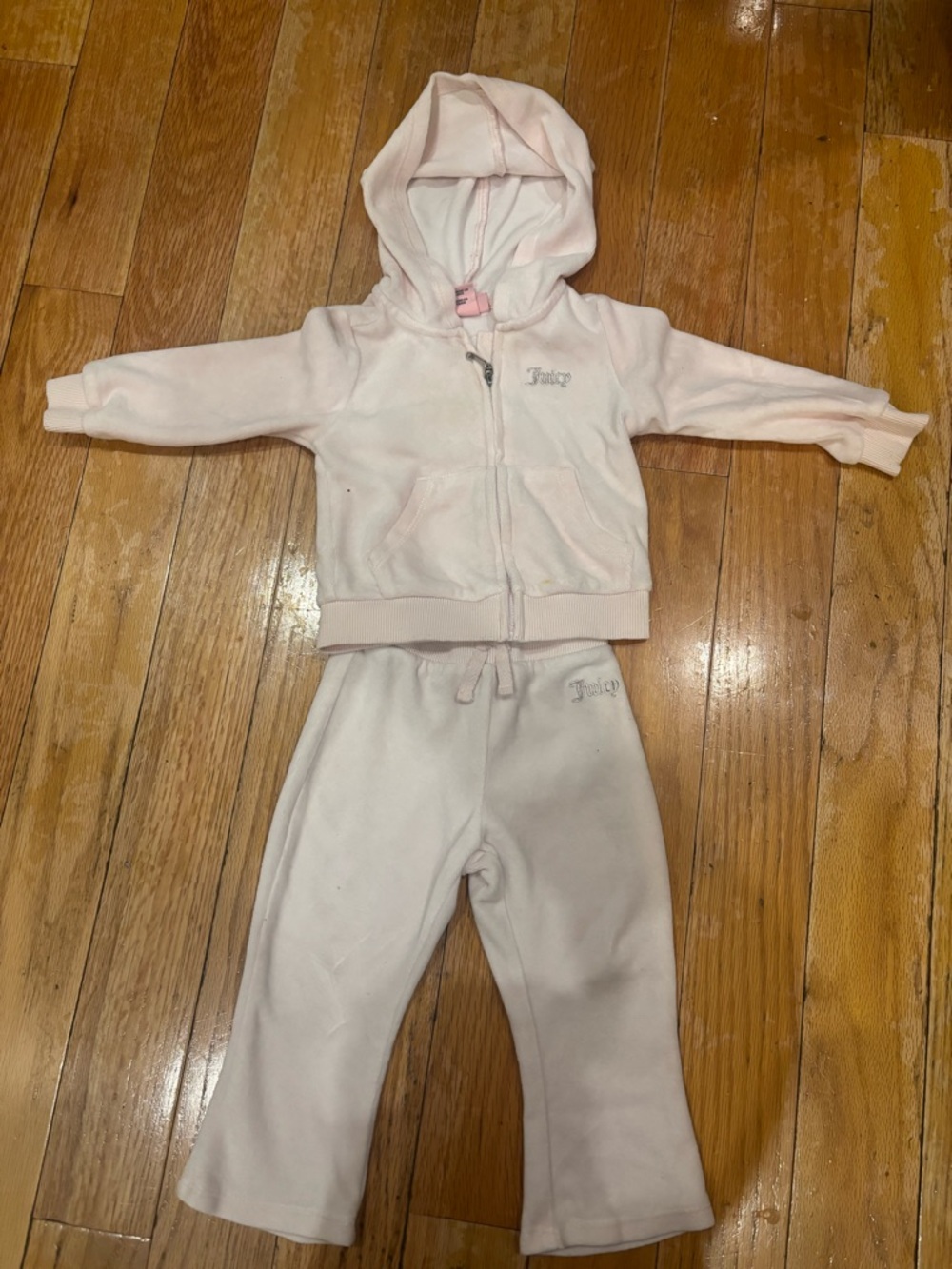 Juicy Couture Light Pink Kids Sweatshirt Hoodie & Joggers
